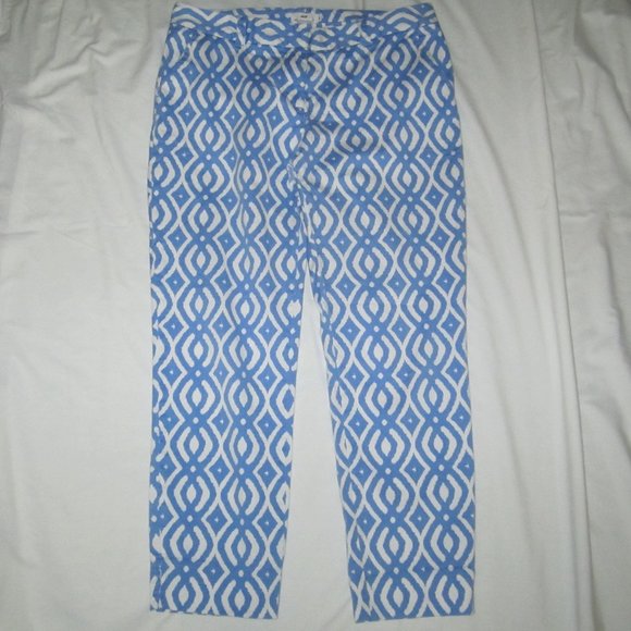 VINEYARD VINES Chambray Blue & White Cropped Pants - Picture 1 of 7